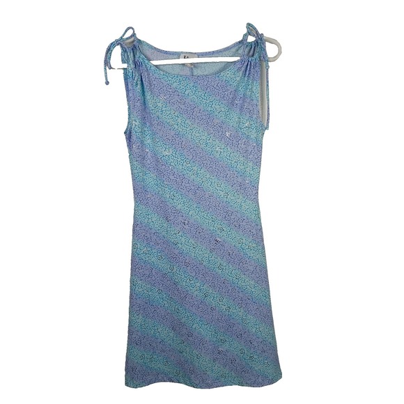 Taboo Dresses & Skirts - Vintage Taboo Y2K Womens Ditsy Floral Dress Small Blue Purple Boho Fairy 90s